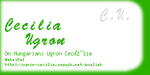 cecilia ugron business card